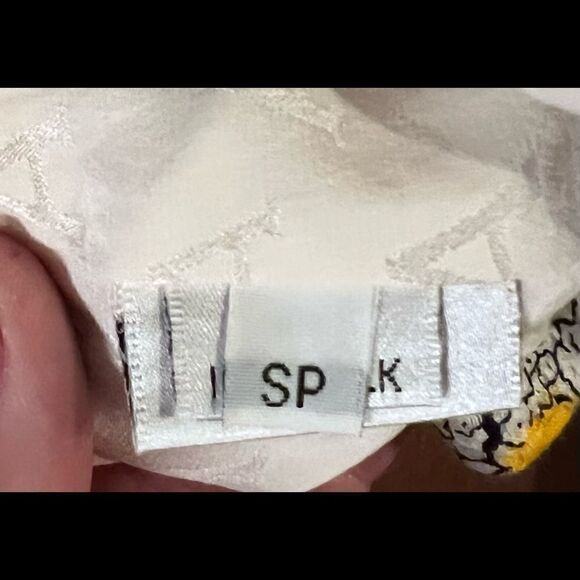 Lihli by Saks Fifth Avenue Vintage Yellow Black Short Sleeve Blazer SP - Picture 10 of 10